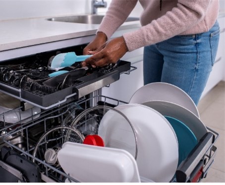 Dishwasher: Running full loads saves 5-15 gallons per cycle.