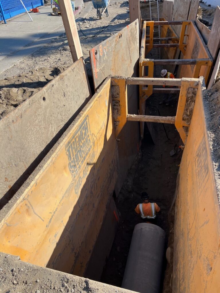 24 inch Main Lateral Installation along Goss St-Stage 5
