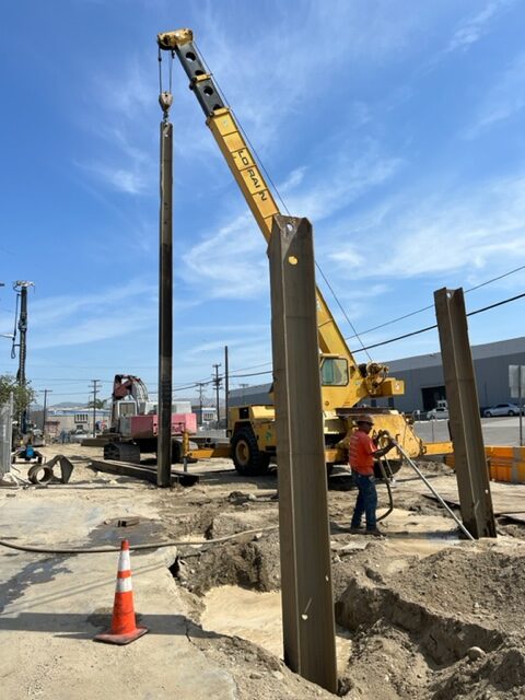 Shoring Pile Removel and Cavity backfill Stage 3