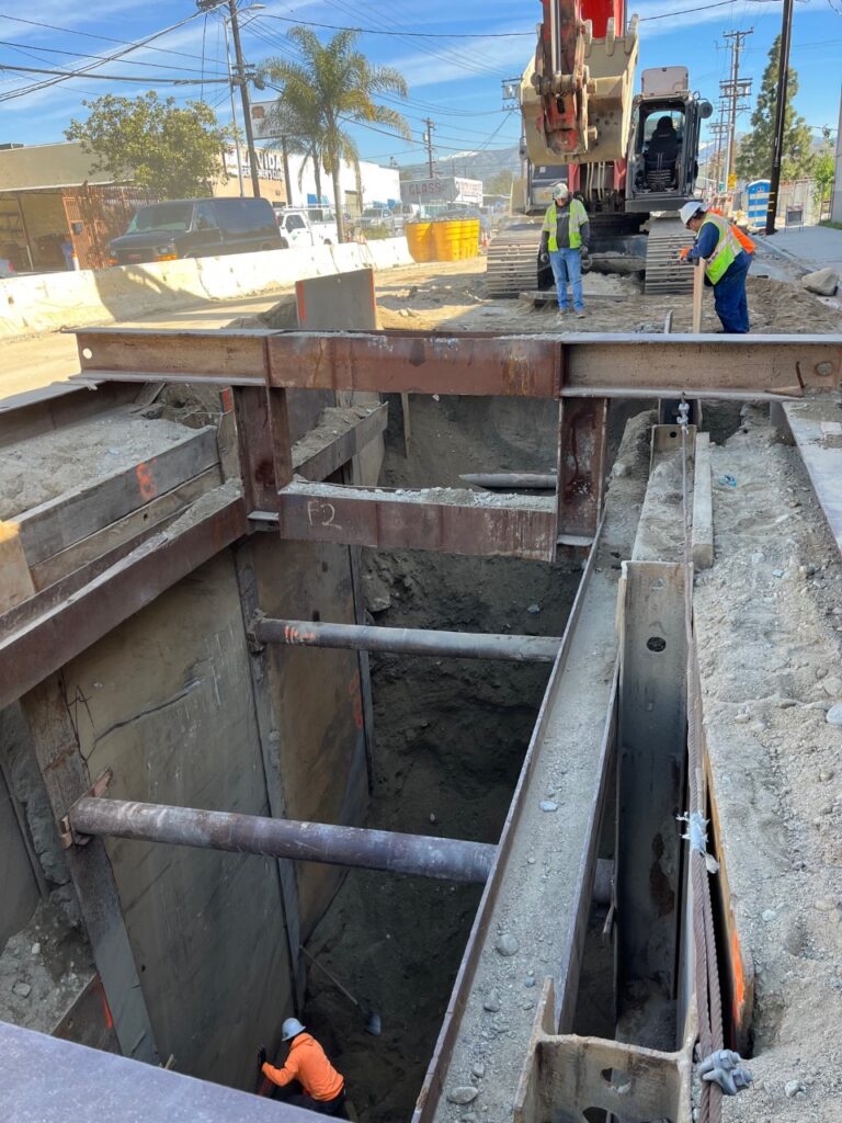 Shoring and Excavation along Penrose Street- Stage