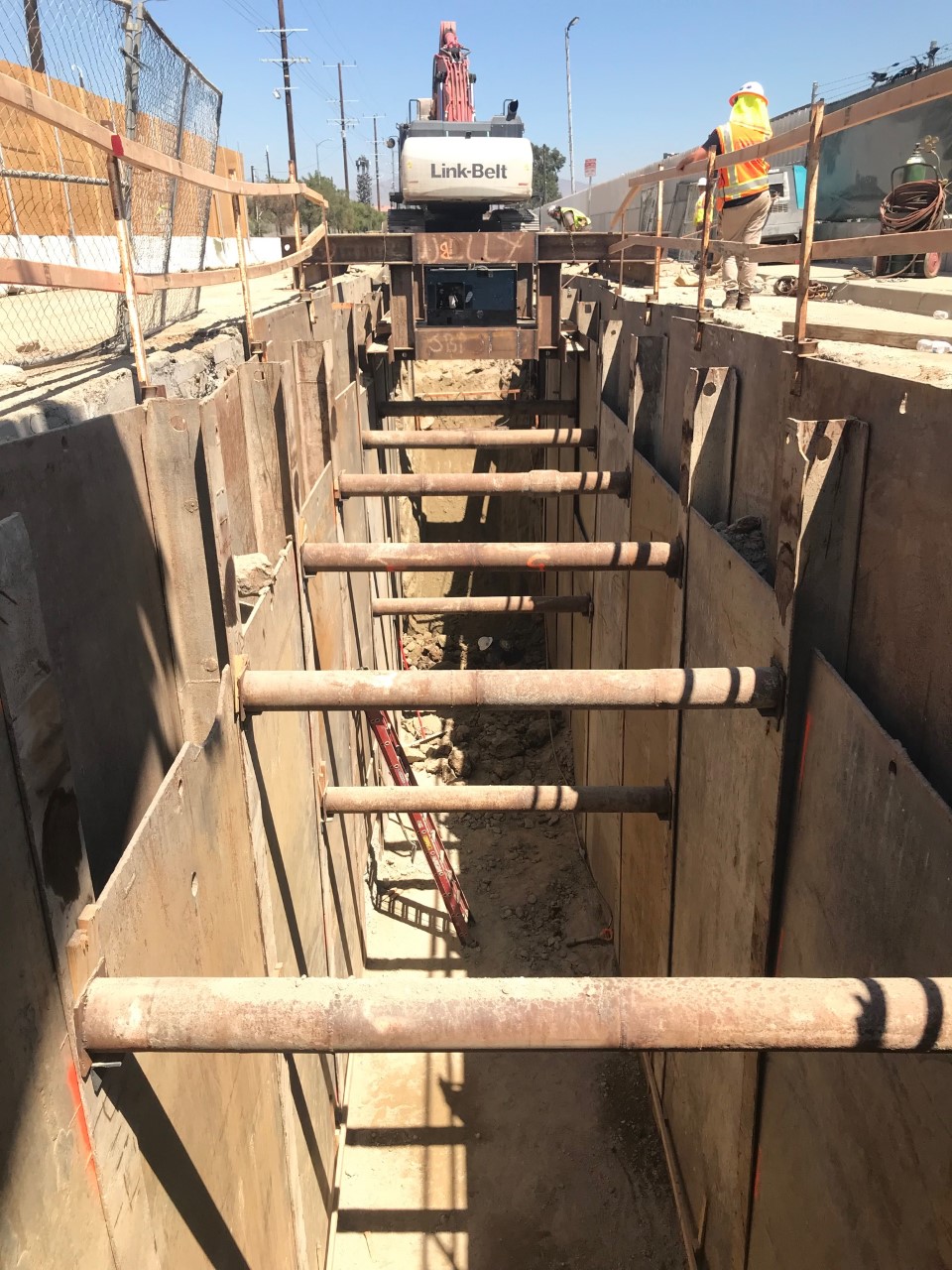 Shored and Excavated Trench