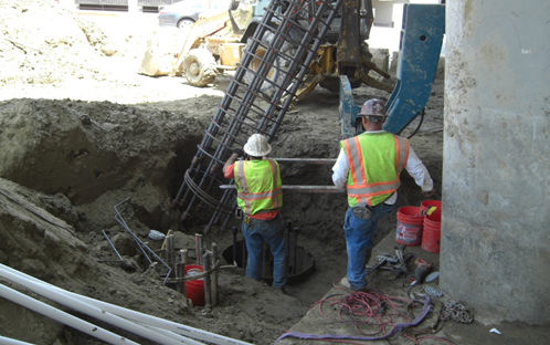 Image of bridge workers