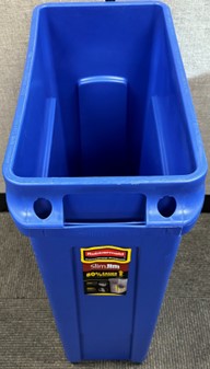 Blue Bin Without Lid