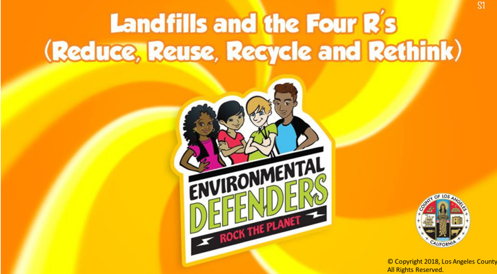 Landfills and the Four R's (Reduce, Reuse, Recycle, Rethink) Grades 4-6