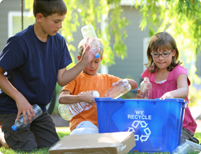 Children Recycling