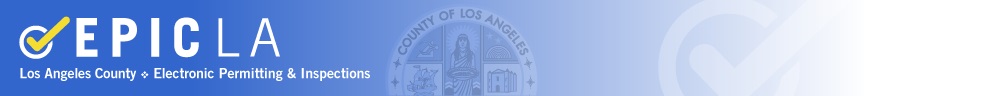 EPICLA - Los Angeles County Electronic Permitting and Inspection