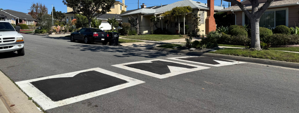 Photo of speed bump