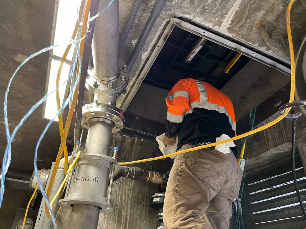 Pump station electrical installation