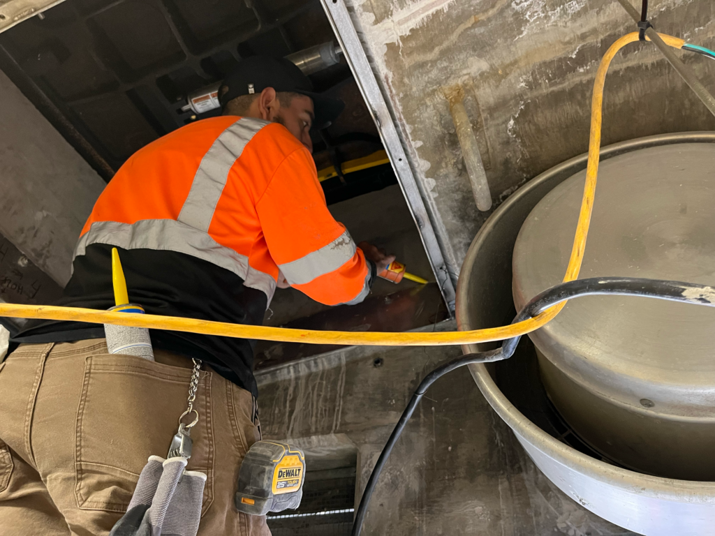 Pump station electrical installation