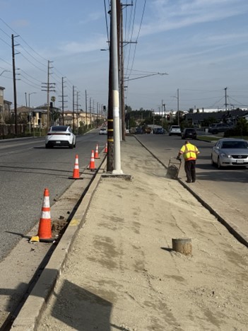 Normandie Avenue at Ritner Street looking north.