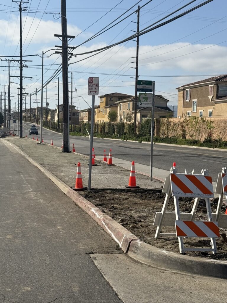 Normandie Avenue at 212th Street looking south.