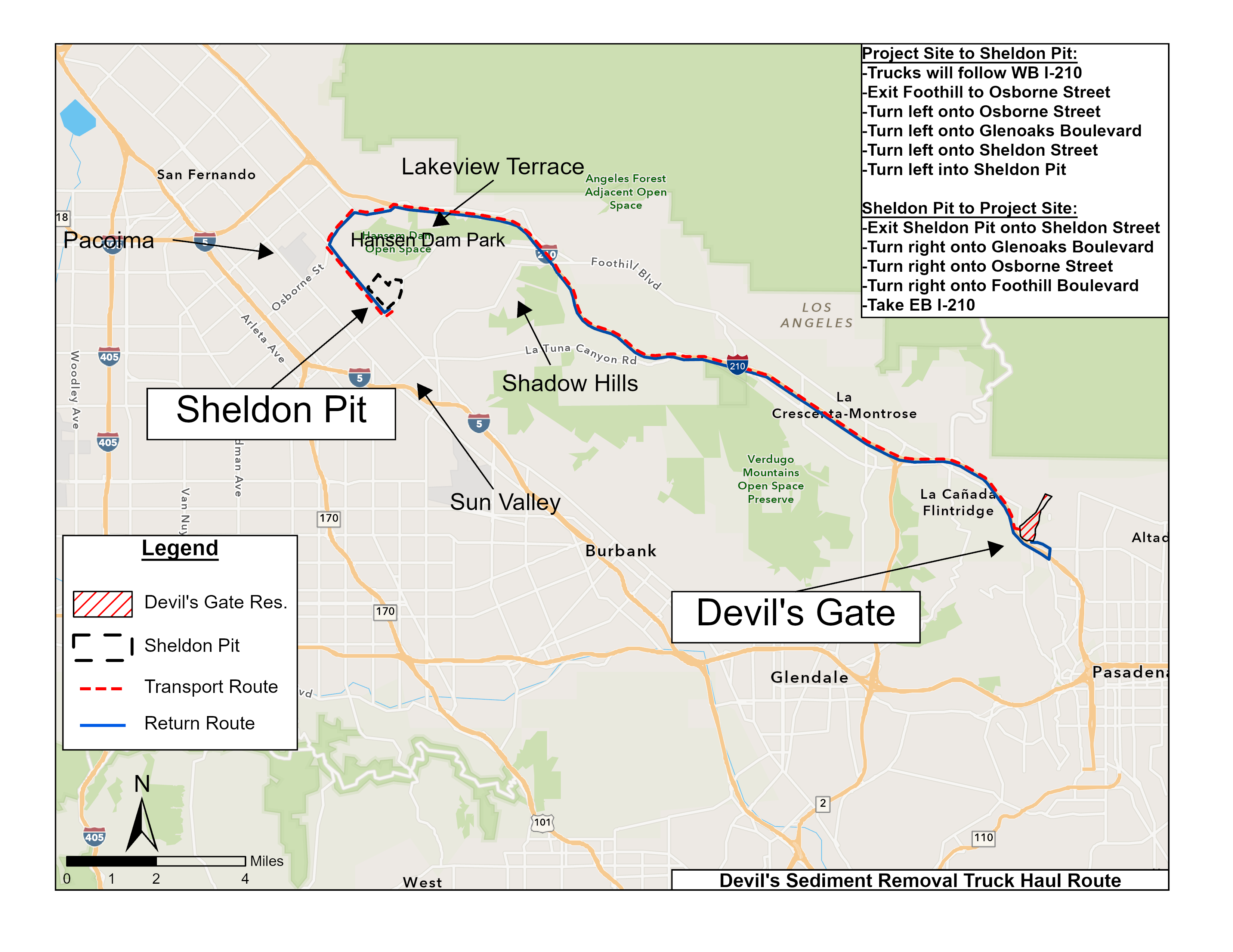 haul routes overview map