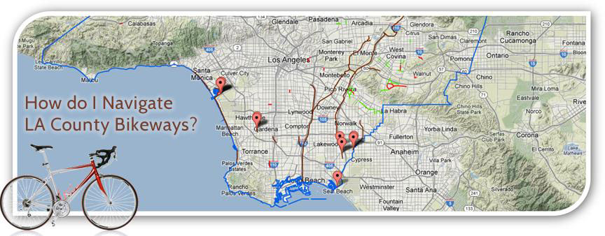 How do I navigate LA County Bikeways?