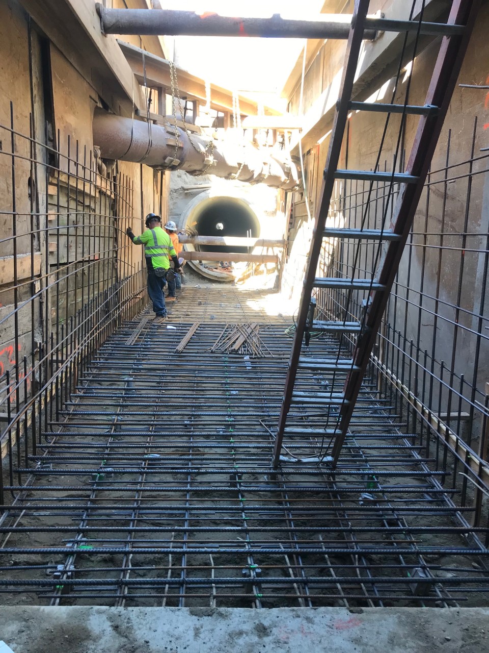 RCB RCP Transition Structure Rebar Placement