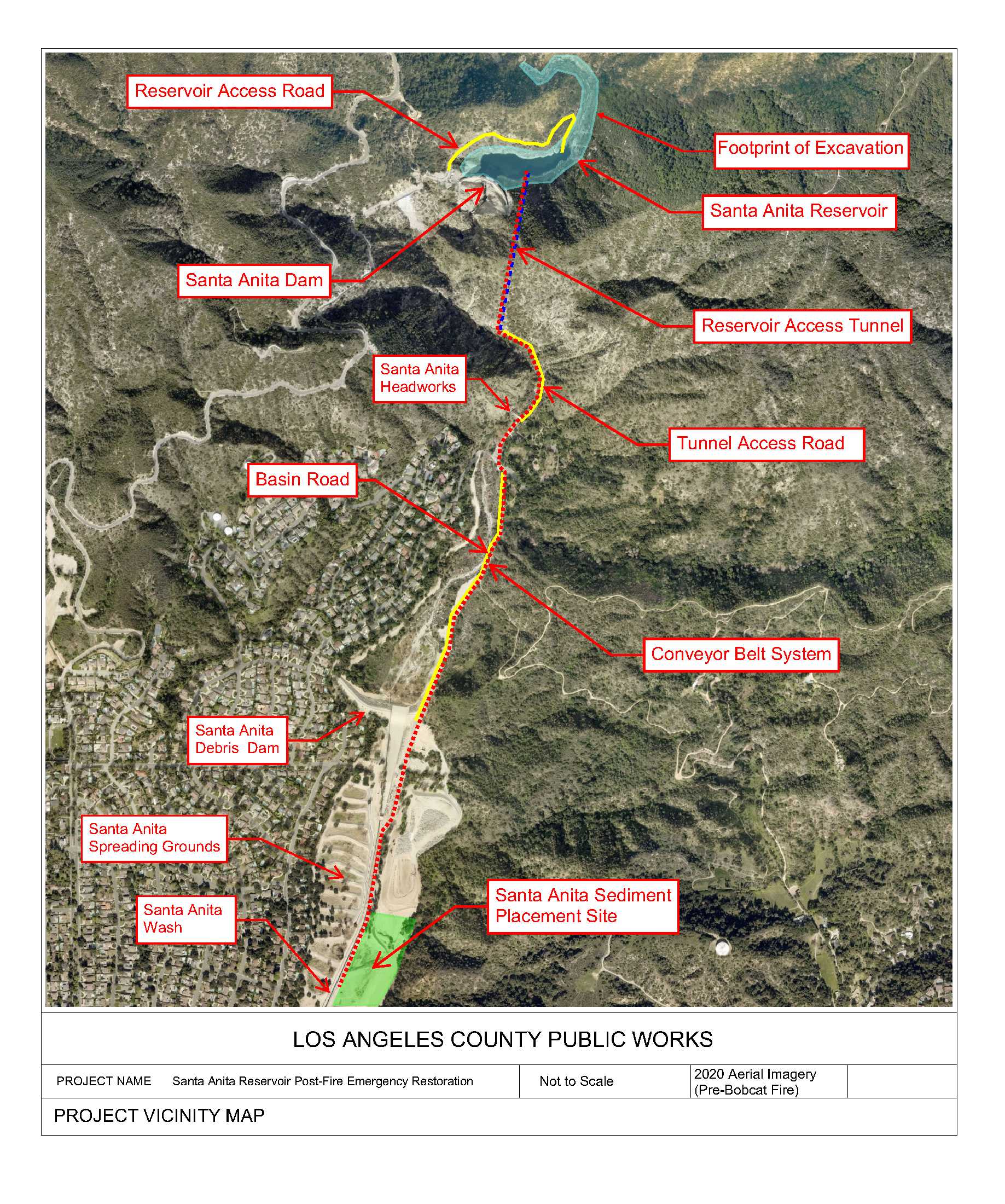 San Gabriel Dam Site plan