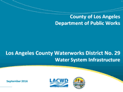Water System Infrastructure Community Meeting